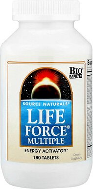 Source Naturals, Life Force® Multiple, umfassendes Multivitaminpräparat, 180 Tabletten