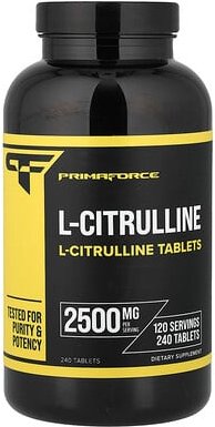 Primaforce, L-Citrulline, L-Citrullin, 240 Tabletten (1.250 mg pro Tablette)