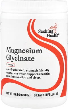 Seeking Health, Magnesium Glycinate, Magnesiumglycinat, 187,5 g (6,61 oz.)