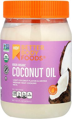 BetterBody Foods, Natives Bio-Kokosnussöl, 458 ml (15,5 fl. oz.)