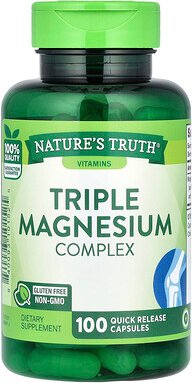 Nature's Truth, Triple Magnesium Complex, dreifacher Magnesiumkomplex, 100 Kapseln mit schneller Freisetzung (420 mg pro...
