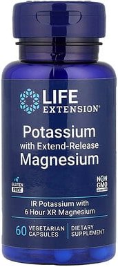 Thumbnail - Life Extension, Kalium und langwirkendes Magnesium, 60 pflanzliche Kapseln