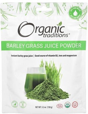 Organic Traditions, Gerstengrassaftpulver, 150 g (5,3 oz.)