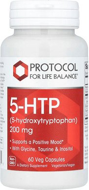 Protocol for Life Balance, 5-HTP, 60 pflanzliche Kapseln