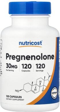 Nutricost, Pregnenolon, 30 mg, 120 Kapseln