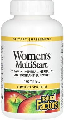 Thumbnail - Natural Factors, Women's MultiStart®, 180 Tabletten