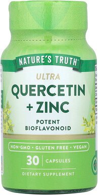 Nature's Truth, Ultra Quercetin + Zinc, Quercetin und Zink, 30 Kapseln