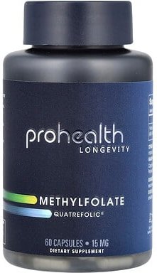 Thumbnail - ProHealth Longevity, Methylfolate, Quatrefolic®, 15 mg, 60 Kapseln