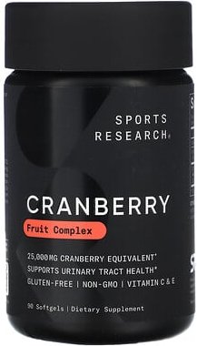 Sports Research, Preiselbeeren-Konzentrat, 250 mg, 90 Gelkapseln