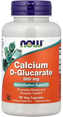 NOW Foods, Calcium D-Glucarat, 500 mg, 90 vegetarische Kapseln
