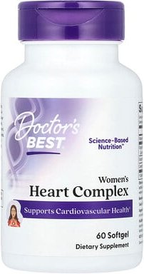 Doctor's Best, Women‘s Heart Complex, Komplex für Frauen mit Herz, 60 Weichkapseln