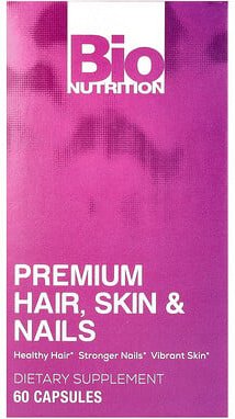 Bio Nutrition, Premium Hair, Skin & Nails, hochwertige Haare, Haut und Nägel, 60 Kapseln