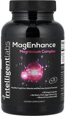 Intelligent Labs, MagEnhance, Magnesium Complex, Magnesium-Komplex, 90 vegane Kapseln