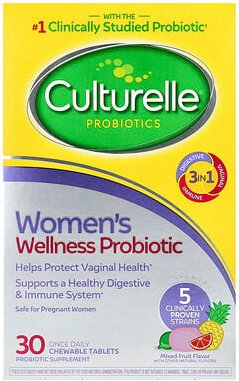 Culturelle, Probiotika, Wellness-Probiotika für Frauen, Fruchtmischung, 30 Kautabletten