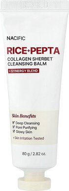 Nacific, Rice + Pepta Collagen Sorbet Cleansing Balm, Reinigungsbalsam mit Reis und Pepta-Kollagen, 80 g (2,82 oz.)