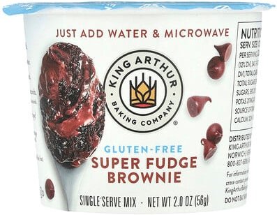 King Arthur Baking Company, Super Fudge Brownie, Einzelportionsmischung, 56 g (2 oz.)