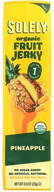 Thumbnail - Solely, Organic Fruit Jerky, Bio-Trockenfrüchte, Ananas, 23 g (0,8 oz.)