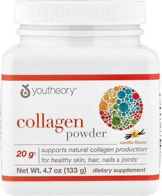 Youtheory, Kollagenpulver, Vanille, 133 g (4,7 oz.)