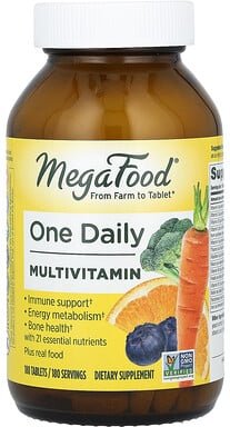 Thumbnail - MegaFood, One Daily Multivitamin, Ein Multivitaminpräparat täglich, 180 Tabletten