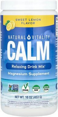 Thumbnail - Natural Vitality, CALM®, Relaxing Drink Mix, entspannende Trinkmischung, süße Zitrone, 453 g (16 oz.)