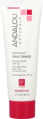 Thumbnail - Andalou Naturals, 1000 Roses®, Daily Farbton, Gesichtslotion mit 1000 Rosen, LSF 18, Sensitive, 80 ml (2,7 fl. oz.)