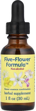 Flower Essence Services, Five-Flower Formula™, Flower Essence Combination, Blütenessenz-Kombination, alkoholfrei, 30 ml ...