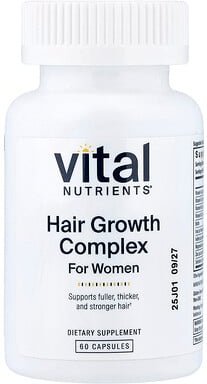 Vital Nutrients, Hair Growth Complex for Women, Haarwuchskomplex für Frauen, 60 Kapseln