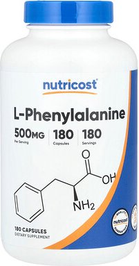 Nutricost, L-Phenylalanin, 500 mg, 180 Kapseln