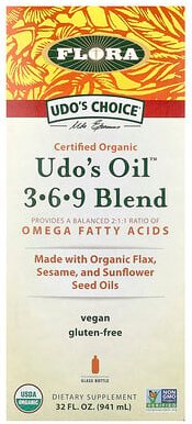 Flora, Udo‘s Choice, Udos Öl 3-6-9 Mischung, 946 ml (32 fl. oz.)