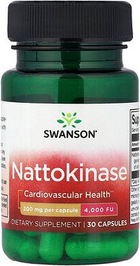 Swanson, Nattokinase, 200 mg, 30 Kapseln