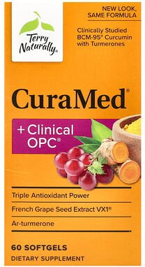 Thumbnail - Terry Naturally, CuraMed + Clinical OPC, 60 Weichkapseln