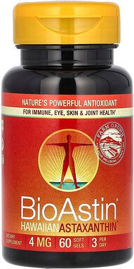 Thumbnail - Nutrex Hawaii, BioAstin®, Hawaiian Astaxanthin, hawaiianisches Astaxanthin, 4 mg, 60 Weichkapseln