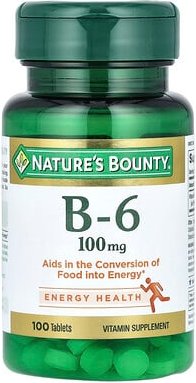 Nature's Bounty, Vitamin B-6, 100 mg, 100 Tabletten