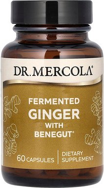 Dr. Mercola, Fermented Ginger With Benegut, fermentierter Ingwer mit Benegut, 60 Kapseln