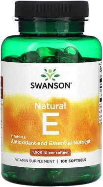 Swanson, Natural E, 1.000 IU, 100 Weichkapseln