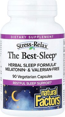 Natural Factors, Stress-Relax®, The Best-Sleep®, 90 pflanzliche Kapseln
