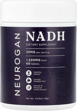 Neurogan Health, NADH, 20 mg, 60 Tabletten, 18 g (0,63 oz.)