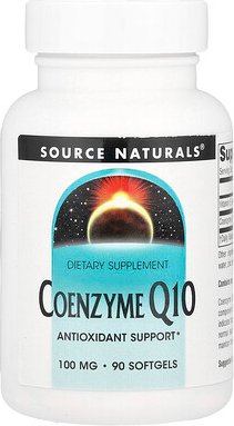 Source Naturals, Coenzyme Q10, Coenzym Q10, 100 mg, 90 Weichkapseln