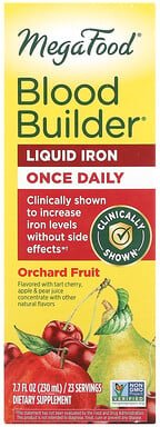 MegaFood, Blood Builder Liquid Iron, flüssiges Eisen, einmal täglich, Obstgartenfrucht, 230 ml (7,7 fl. oz.)
