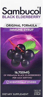 Sambucol, Black Elderberry Immune Syrup, Schwarzer-Holunder-Immunsirup, Originalformel, 16.720 mg, 230 ml (7,8 fl. oz.)