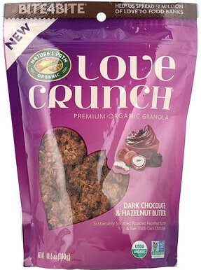 Nature's Path, Love Crunch®, Premium Organic Granola, Premium Organic Granola, dunkle Schokolade und Haselnussbutter, 30...