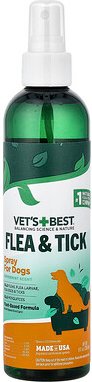 Vets Best, Flea & Tick Spray For Dogs, Flöhe- und Zeckenspray für Hunde, Pfefferminze, 236,6 ml (8 fl. oz.)