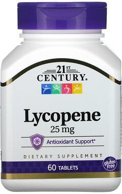 21st Century, Lycopene, Lycopin, 25 mg, 60 Tabletten