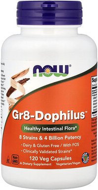 NOW Foods, Gr8-Dophilus™, 120 pflanzliche Kapseln