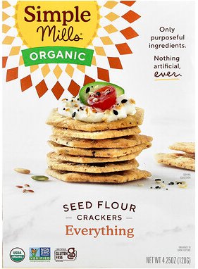 Simple Mills, Bio-Samenmehl-Cracker, Alles, 120 g (4,25 oz.)