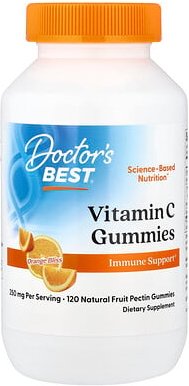 Thumbnail - Doctor's Best, Vitamin C Gummies, Vitamin-C-Fruchtgummis, Orange Bliss, 120 Fruchtgummis (125 mg pro Fruchtgummi)