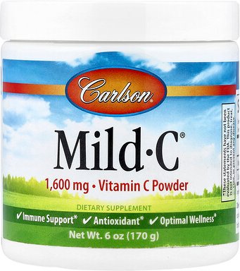 Carlson, Mild-C®, Vitamin-C-Pulver, 170 g (6 oz.)
