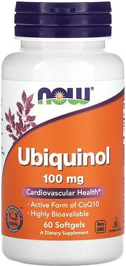 NOW Foods, Ubiquinol, Ubichinol, 100 mg, 60 Weichkapseln
