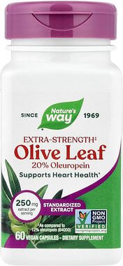 Nature's Way, Premium Extract, Olivenblattextrakt, 60 vegane Kapseln