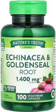 Nature's Truth, Echinacea & Yellowseal Root, Echinacea und Gelbwurzel, 100 pflanzliche Kapseln